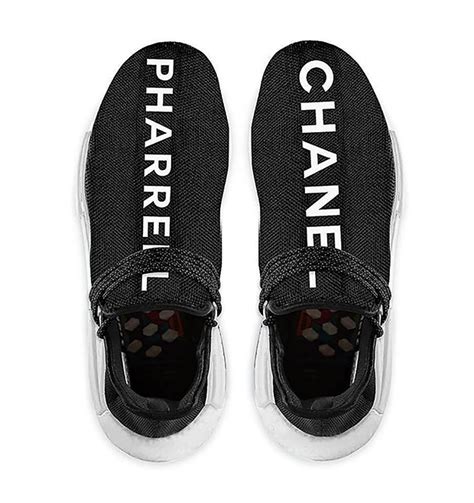 chanel x adidas originals pharrell williams hu nmd|adidas pharrell x chanel.